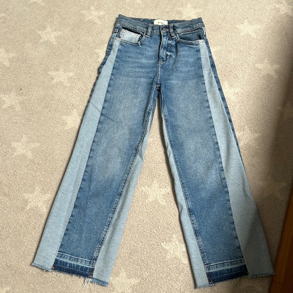 Young girls, size 8 denim jeans, so adorable so flattering on